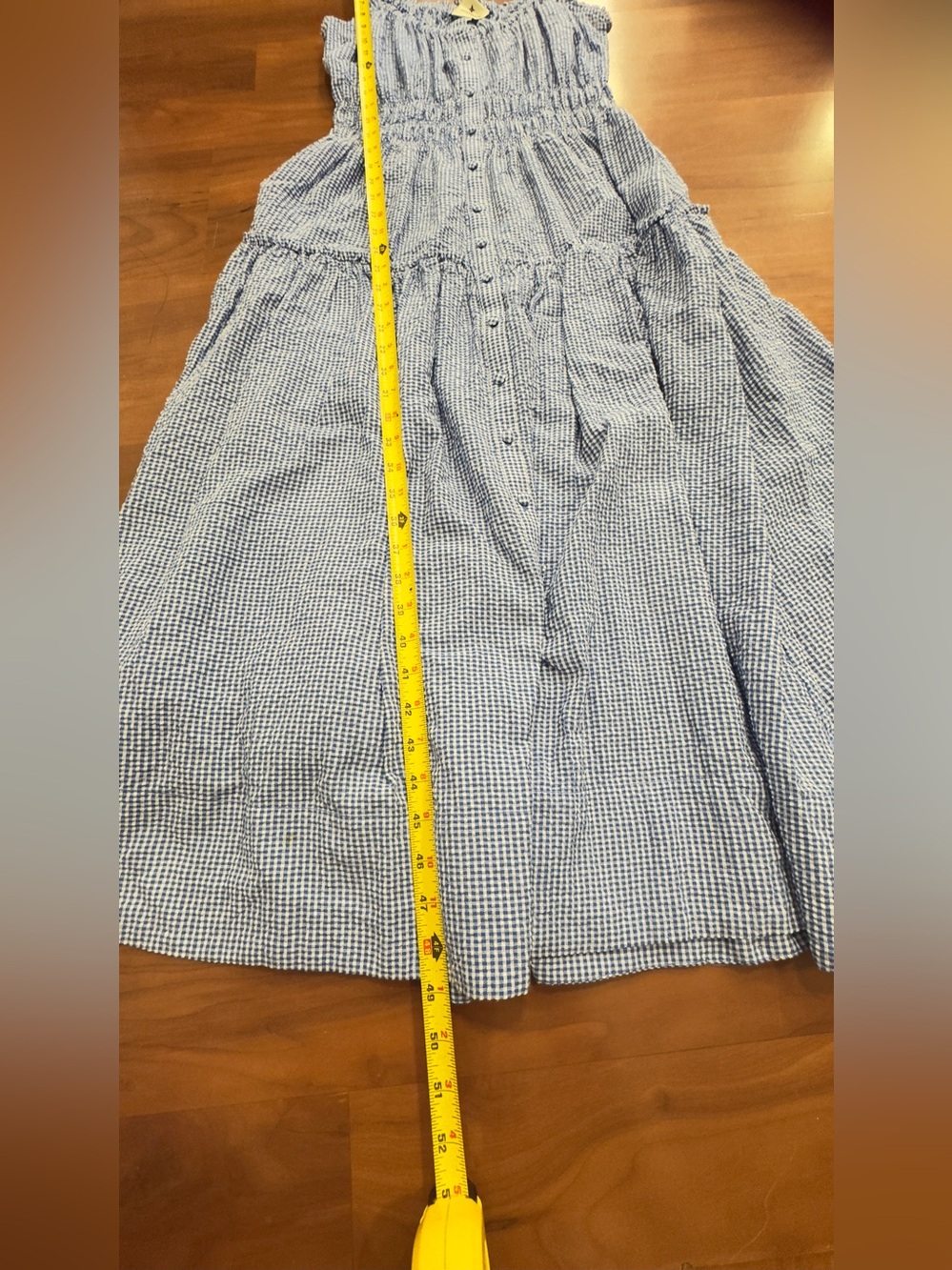 Tuckernuck Blue Smocked Maxi Dress - Picture 8 of 11